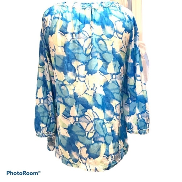Fresh Produce 100% Cotton Blouse Tunic Floral Woman’s Size Small - Picture 2 of 6